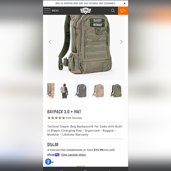 Tactical Baby Gear Backpack Diaper Bag - Picture 7 of 7